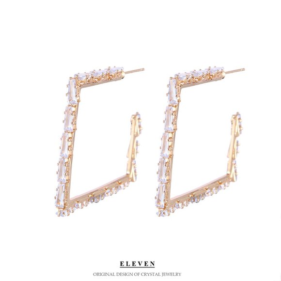 Exaggerated circle double -layer ear ring - Picture 5 of 5